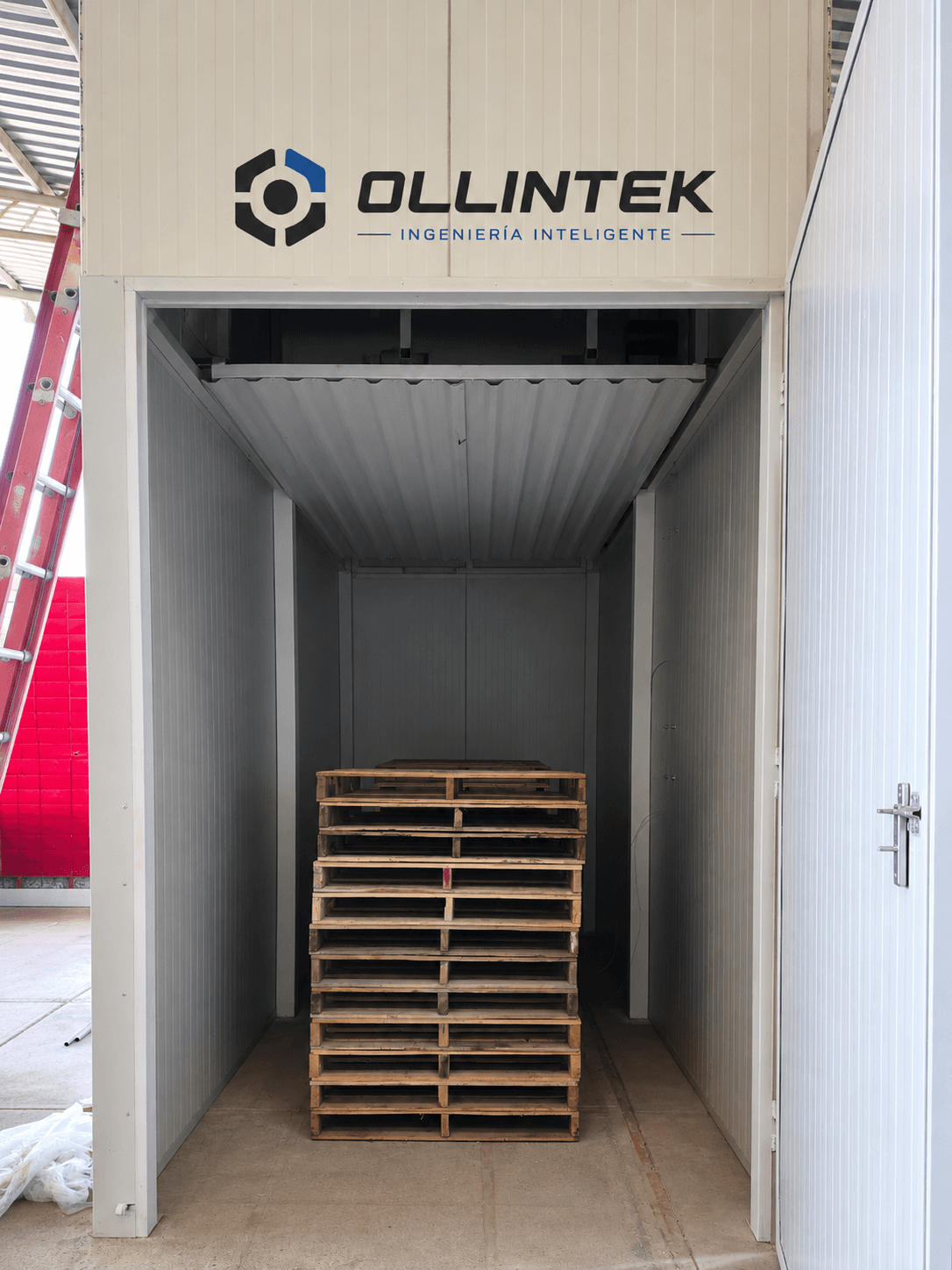 Equipo OLLINTEK para tratamiento térmico de tarimas